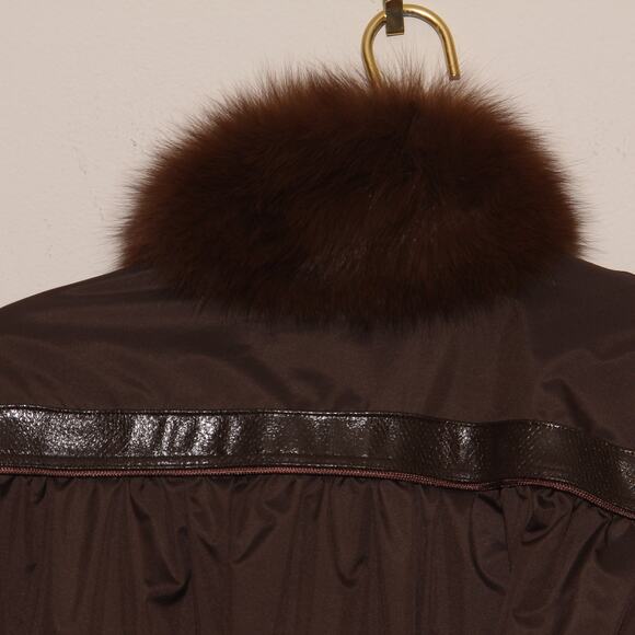 Vintage 80s Faux Fur Trimmed Belted Coat with Liner - Picture 11 of 15